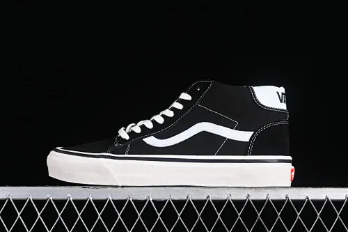 All categories Vans Vans series Vans Mid Vans China Vans Style 37 Anaheim black and white mid-top casual sneakers VN0A3MUOQF6